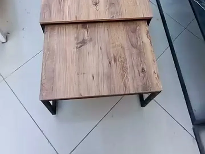 Ahşap zigon sehpa takımı
